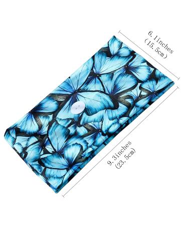 Olbye Boho Button Headbands - Wide Butterfly Stretch Hair Bands for Women & Girls | 4Pcs - Buy Online on GoSupps.com