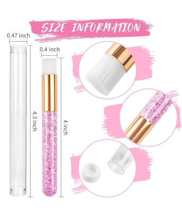 TUZAZO 40 Pieces Pink Lash Shampoo Brushes Set - Crystal Eyelash Extension Cleanser Brushes with Travel Tubes - Facial Cleansing Brush Set - Buy Online on GoSupps.com