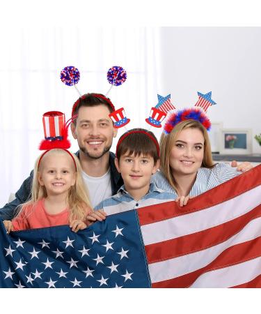 Fovths 8pc Patriotic Head Bopper Set | 4th of July & Veterans Day Headbands - Buy Online on GoSupps.com
