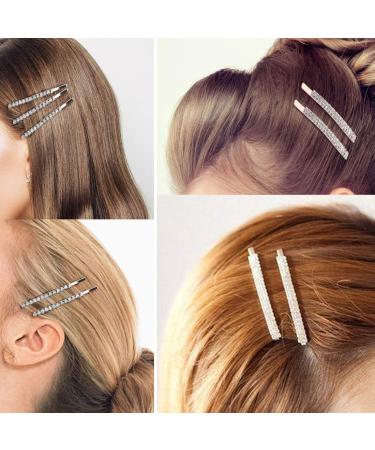 16-Piece Clear Rhinestone Bobby Pin Set | Shiny Hair Decor for Women - Buy Online on GoSupps.com