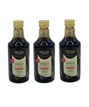 Prova Gourmet Prova Gourmet Vanilla Extract from Madagascar with Seeds - Pack of 3 - 250 ml Bottle