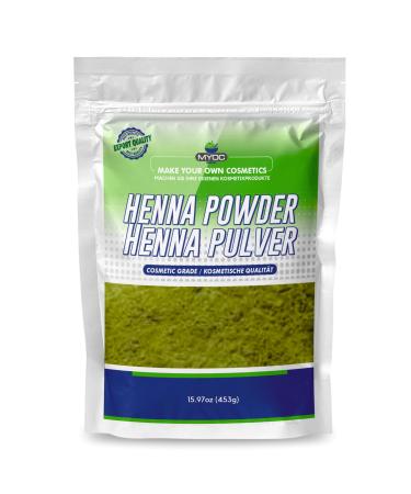 MYOC Henna Powder - Cosmetic Grade - For Hair & Skin Care Formulations - Fine Herbal Powder for Masks Cleansers & Soaps - 453g