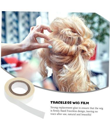 Beavorty 1 Roll Wig Film Wig Tape for Lace Wigs Bald Cap Adhesive Wig Lace Glue Lace Wig Glue Scalp Tape for Wigs Wig Accessories to Hold Wig on Wig Installation Kit Glue for Wigs Lace Tape 4.70X4.70X1.30CM White - Buy Online on GoSupps.com