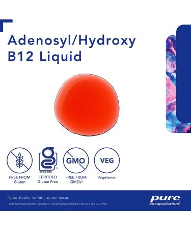 Pure Encapsulations - Adenosyl/Hydroxy B12 Liquid - Vitamin B12 for Energy and Immune Support - 30 ml Liquid - Buy Online on GoSupps.com