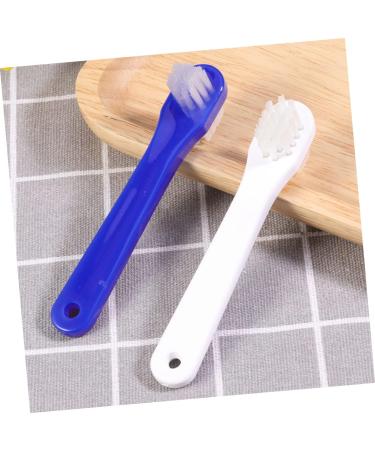 Minkissy 4-Piece Double Head Toothbrush Set for Prostheses Cleaning - Dual-Sided Brush for Artificial Teeth Care - Buy Online on GoSupps.com