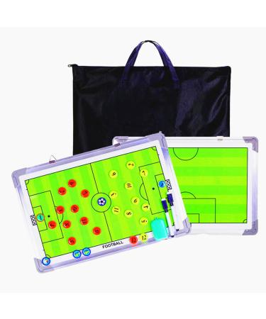 Pure Vie Soccer Coaches Tactical Board, Portable Football Magnetic Tactics Strategy Blackboard Football Coaching Clipboard - Sport Training Assistant Equipment KIt with Player Markers, Pen and Eraser #1