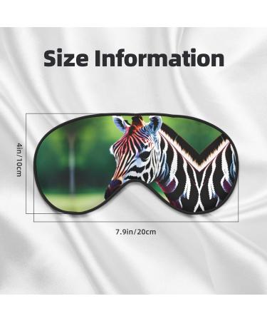 SSIMOO Zebra & Giraffe Print Eye Mask - Double-Sided Soft Light Blocking for Better Sleep - International Shipping Available - Buy Online on GoSupps.com