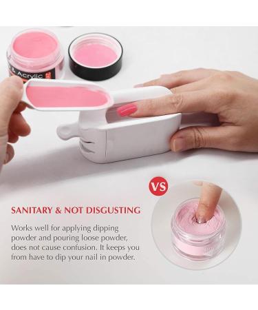 Powder Trays Tool - Portable Dip Powder Catcher Double Layer French Recycling Powder Box | Durablee Powder Storage Box Unique Dipping Powder Container Dipping Powder Collection Container - Buy Online on GoSupps.com