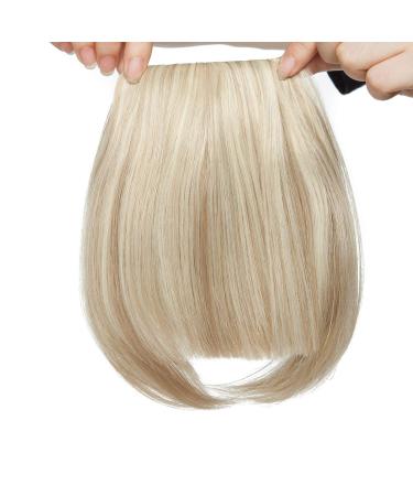 SEGO Clip-in Pony Hairpiece Extensions | Sandy & Bleach Blonde Fringe Bangs | Realistic One Piece Front Hair Extension - Buy Online on GoSupps.com