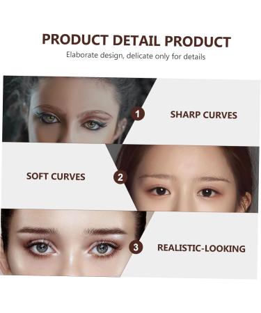 WOFASHPURET 18 Sheets Imitation Eco Eyebrow Sticker Makeup Caboodle Fake Eyebrows Decal Brown Transfer Stickers 21.5X14.5cmx2pcs Brownx2pcs - Buy Online on GoSupps.com