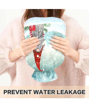 Merry Christmas Dwarf Snowman Heat Bottle - 1L Hot Water Bag for Pain Relief & Cozy Comfort | Perfect Gift for Women & Girls - Buy Online on GoSupps.com