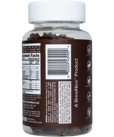 Buy Coffee Gummies - 50mg Caffeine Boost | Energy-Infused with Taurine Guarana & Vitamins - 60 Count - Buy Online on GoSupps.com