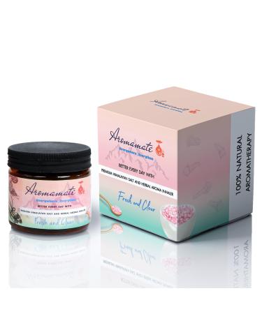 Aromamate Himalayan Pink Salt Nasal Inhaler with Lavender Eucalyptus & Menthol Essential Oils for Fresh Breath & Relief of Nasal Congestion.