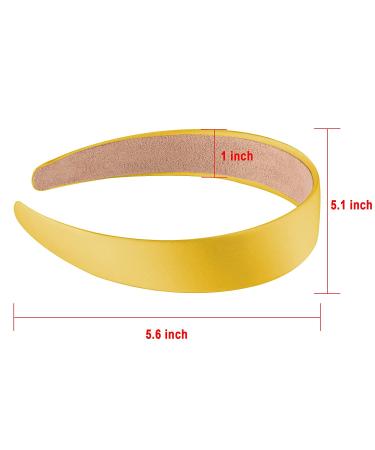 SIQUK 14-Piece Satin Headbands - Colorful 1 inch DIY Craft Headbands for Women and Girls - Buy Online on GoSupps.com