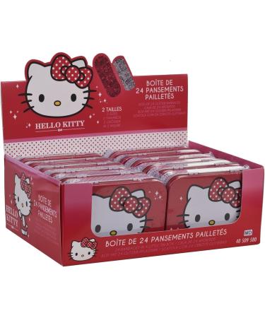 Hello Kitty Red Children's Plaster - Licensed Metal Box with 24 Plasters - Stylish Storage for Kids - Ideal for Backpacks - Buy Online on GoSupps.com