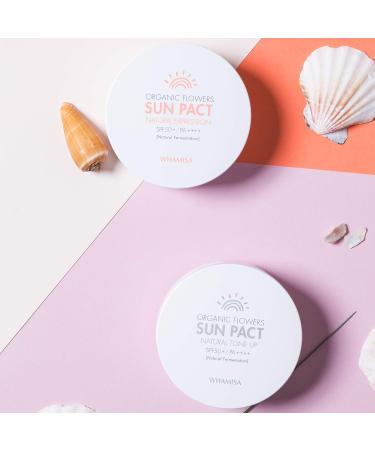 WHAMISA Organic Flowers Sun Pact | Natural K-Beauty International Shipping - Buy Online on GoSupps.com