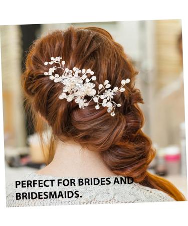 Didiseaon Bridal Comb Wedding Hair Accessories for Brides Flower Girl Hair Accessory Bridal Accessories Prom Hair Accessories Crystal Hair Accessories Manual Alloy Hair Comb - Buy Online on GoSupps.com
