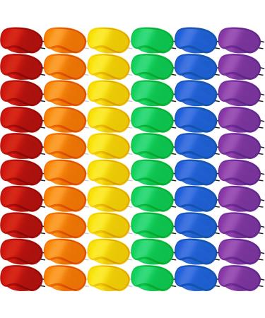 JaGely 180 Pack Multicolor Eye Mask Sleep Blindfold Bulk Sleeping Eye Cover for Party Games with Nose Pad & Adjustable Strap Team Building Games Women Men Kids 10 Colors Individual Package