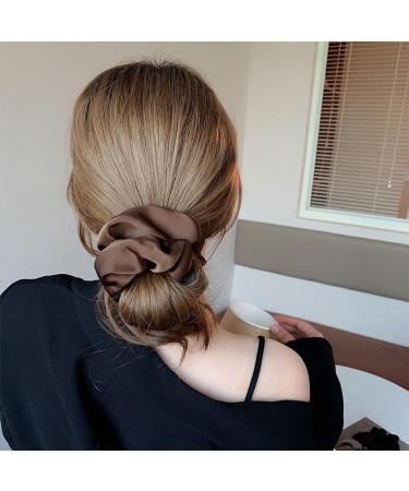 8 Large Hair Ties for Women Fabric High Elastic Hair Ties Simple Ponytail Ties Soft Elastic Hair Ties Simple and Elegant Large Hair Ties. - Buy Online on GoSupps.com