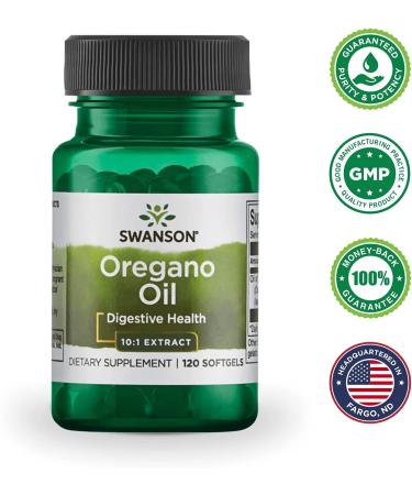 Swanson Oregano Oil 120 Softgels - Premium Antioxidant & Immune Support - Buy Online on GoSupps.com