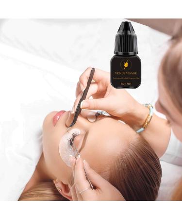 VENUS VISAGE Professional Eyelash Glue - Extra Strong, 1-2 Sec Dry Time, 6-7 Weeks Bonding, Latex-Free, Extra Black Lash Adhesive - 5ml - Buy Online on GoSupps.com