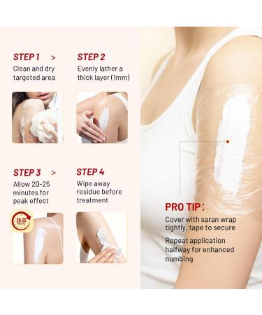 Numbing Cream Extra Strength: 5% Lidocaine Local Anesthetic- Long Lasting Extra Relief with Menthol Arnica and Emu Oi 1.7 Fl Oz - Buy Online on GoSupps.com