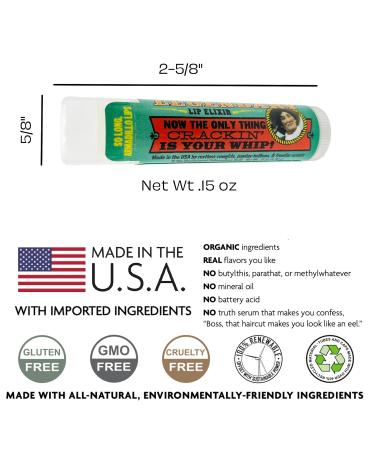 Calamity Jane's Lip Elixir Balm - Eucalyptus Mint | Cruelty-Free Made in USA Natural Ingredients - Shop Internationally - Buy Online on GoSupps.com