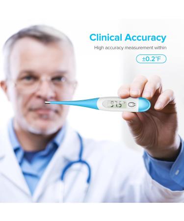 Fast & Accurate Digital Thermometer for Adults & Babies | 10 Sec Read Fever Alarm Large LCD Display - Buy Online on GoSupps.com