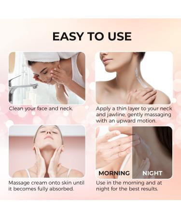 Everlom Neck Firming Cream - Advanced 65 ML Formula for Tightening & Lifting Loose Skin on Neck, Jawline & Chest - Anti Aging Moisturizer for All Skin Types - Buy Online on GoSupps.com