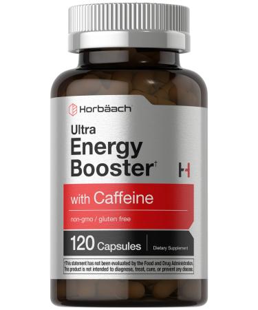 Horb ach Ultra Energy Supplement | 120 Capsule Pills | with Caffeine & Vitamin B12 | Daily Energy Booster | Non-GMO Gluten Free 120 Count (Pack of 1)