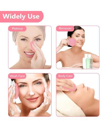 120 Pieces Compressed Facial Sponges - Professional Exfoliating Makeup Removal Pads for Spa Cleansing, Pink - Buy Online on GoSupps.com