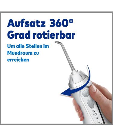 Waterpik Cordless Oral Shower - Advanced 4x Pressure Settings Adjustable 3.1 to 5.2 Bar Induction Charging - Wireless & Portable - Buy Online on GoSupps.com