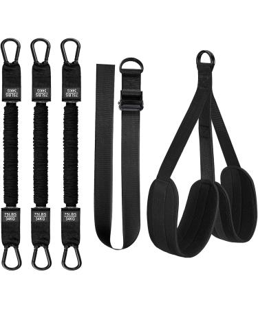 Pull up Assistance Bands | Multifunctional 210 Pounds Assistance Bands | High Intensity Strength Training Tool Workout Equipment for Home Gym Black - Buy Online on GoSupps.com