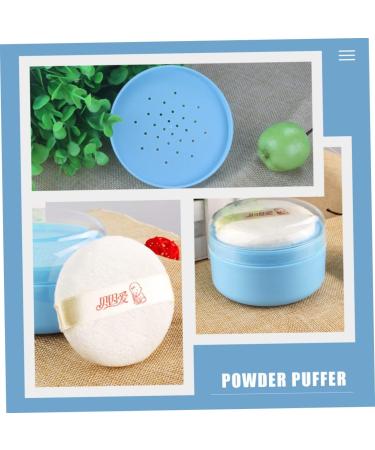 GAFOKI 4pcs Body Powder Puff Box - Travel Makeup Powder Puff Container in Blue Plastic - Buy Online on GoSupps.com
