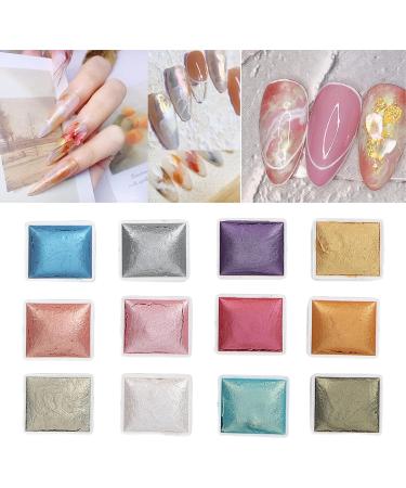 Nail Watercolor Paint Set 12 Colors Solid Metallic Nail Color Powder Pigment Set Body Painting Fluorescent Powder for Nail Artists and Beginners - Buy Online on GoSupps.com
