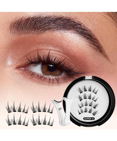 Mimoqk Reusable Magnetic Eyelashes - Reusable False Eyelashes Easy To Wear And Remove Wispy Strip Lashes For Light Fine Makeup - Buy Online on GoSupps.com