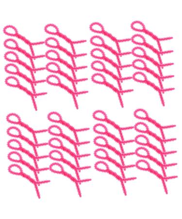 FOMIYES 40 Pcs Perm Tools Crimper Hair Tool Curlers Hair Crimper Hair Curler Curling Wand 15.00X0.60X0.60CMx4pcs Rosyx4pcs