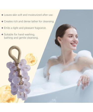 Grape Soap - Herbal Scented Moisturizing Cleanser Fruit Scented Moisturizing Cleanser | Natural Fruit Soap for Bathroom Shower Travel Kitchen Body Hands Feet Scrub - Buy Online on GoSupps.com