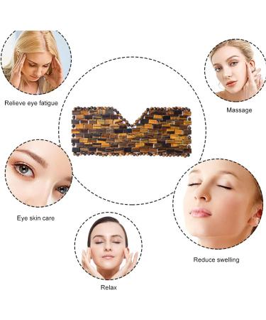 Ideayard Tiger Eye Cooling Jade Sleep Eye Mask - All Natural Stone Mask for Soothing Eyes - Buy Online on GoSupps.com
