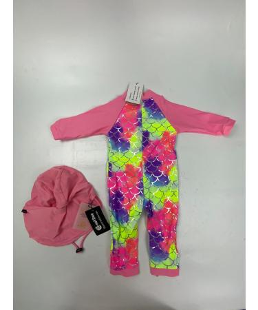 weVSwe Baby Toddler Boy Swimsuit UPF 50+ Sun Protection Rash Guard Swimwear | Crotch Zipper | 12-18 Months | Fish Scale-2 - Buy Online on GoSupps.com