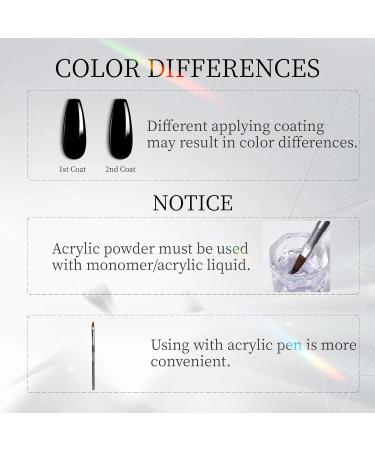 ROSALIND 120g Black Acrylic Powder - Professional Nail Extension & Caving - No Nail Lamp Needed - Buy Online on GoSupps.com