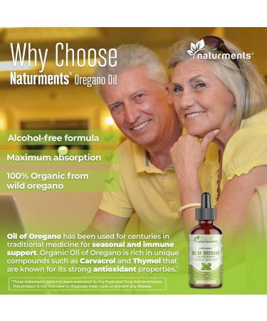 Naturments Oregano Oil Drops for Immune Support & Gut Health. Vegan, Non-GMO, Sugar Free & Gluten Free Organic Wild Mediterranean Oregano Oil with Organic Extra Virgin Olive Oil - 1 Fl Oz 30 Ml - Buy Online on GoSupps.com