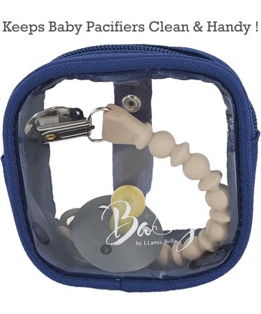 Llama Bella Navy 5pc Diaper Bag Organizer Set with Clear Pouches, Straps, and Pacifier Case - Buy Online on GoSupps.com