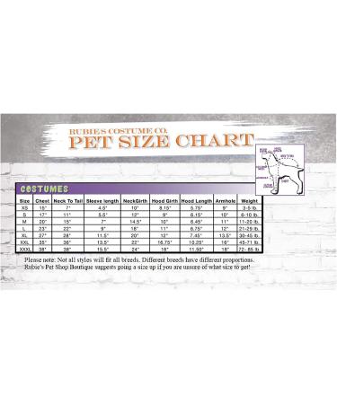 Rubie's Pet Costume - Size M (Neck 14.5, Girth 20, Back 15) - As Shown - Buy Online on GoSupps.com