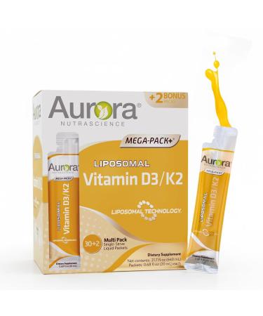 Aurora Nutrascience Liposomal NAD+ Liquid Supplement with Resveratrol 1 Fl Oz (Pack of 10)