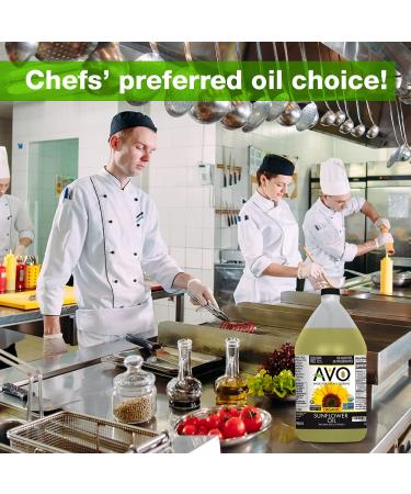 AVO ORGANIC High Oleic Sunflower Oil - 64 Fl-oz - Non-Stick Cooking Oil for Frying, Baking, Saut ing, and Salads - No Preservatives - Naturally Processed - Buy Online on GoSupps.com