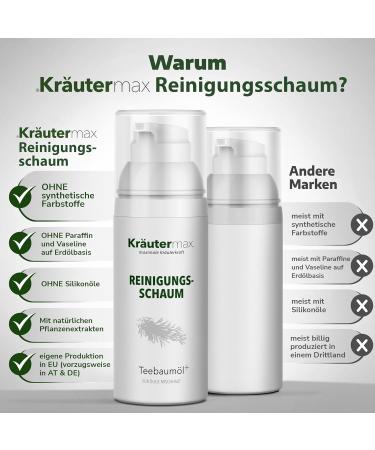  Kr utermax. Tea tree oil in foaming cleansing foam for tea tree 1 x 150 ml - Buy Online on GoSupps.com