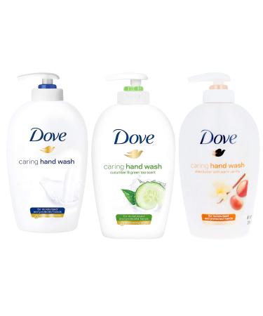 Dove Variety Pack Hand Wash- Shea Butter with Warm Vanilla, Deeply Nourishing and Cucumber & Green Tea , 8.45 Ounce - Buy Online on GoSupps.com