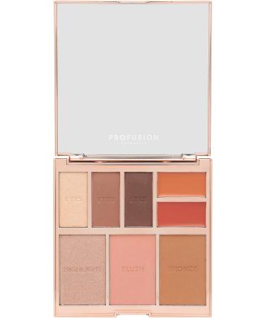 Profusion Cosmetics Full Face Palette Nude | 8 Shade Eye, Face, and Lip Palette - Buy Online on GoSupps.com