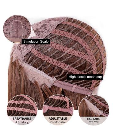 Morica Ombre Blonde Wig with Bangs - 14 Short Synthetic Bob for Women | Heat-Resistant, Perfect for Daily Wear & Parties - Buy Online on GoSupps.com